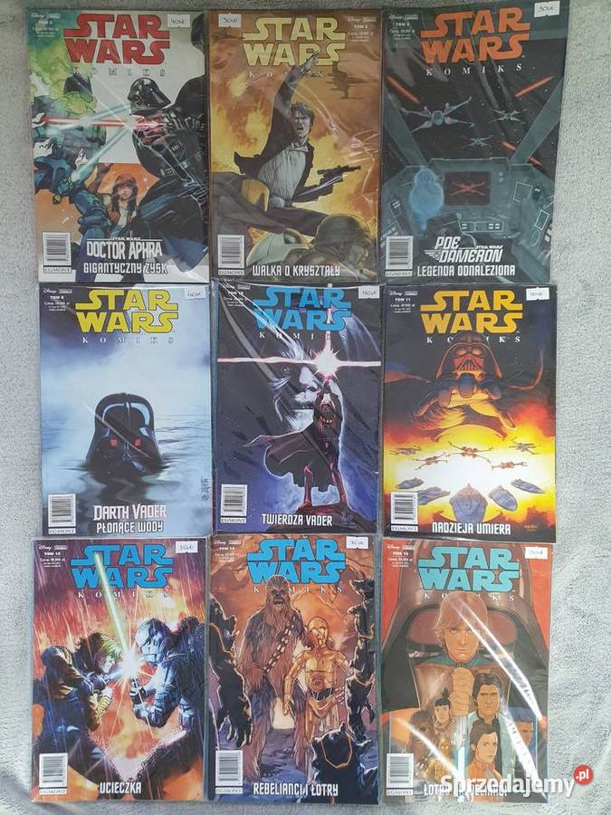 Star Wars Komiks zestaw 9 tomów komiksy Egmont Gdynia