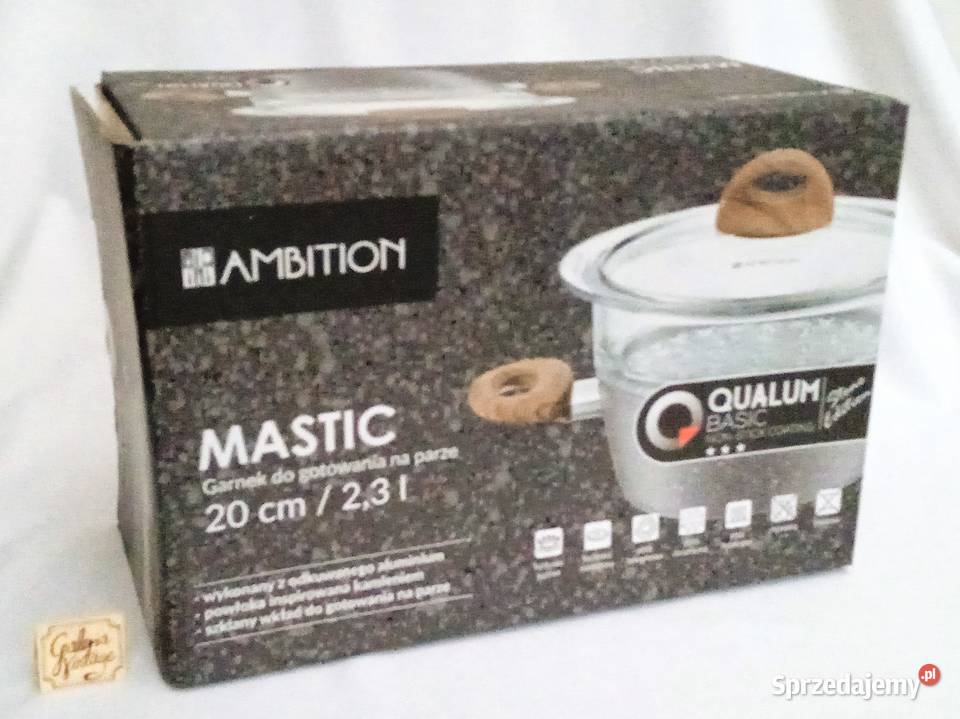 Ambition Mastic 20 nowy szklany garnek do sprzedam