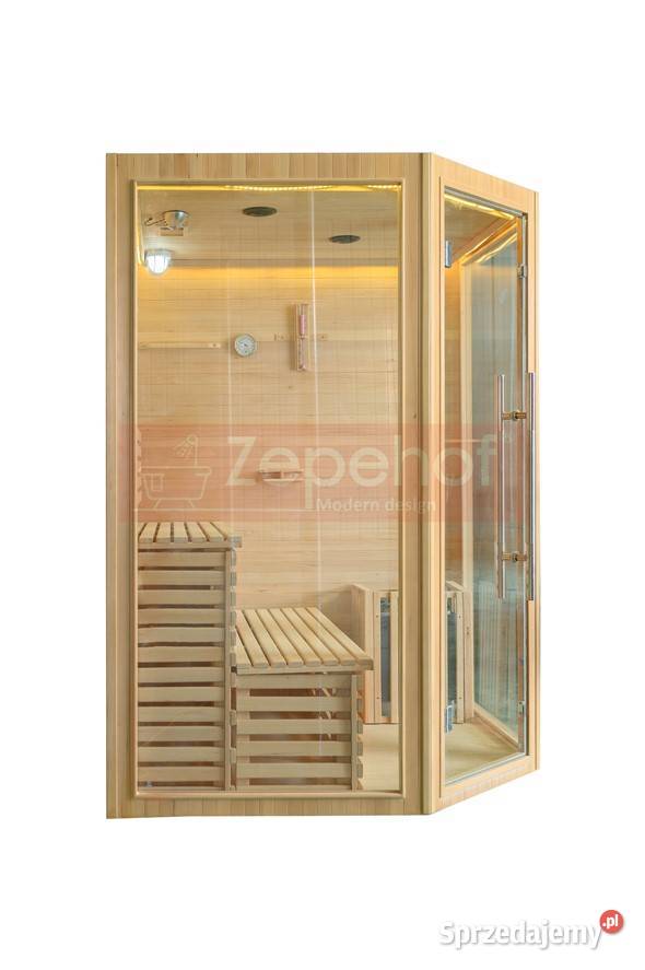 Sauna fińska sucha z piecem 1600x1600mm MOC 60 Grabówka