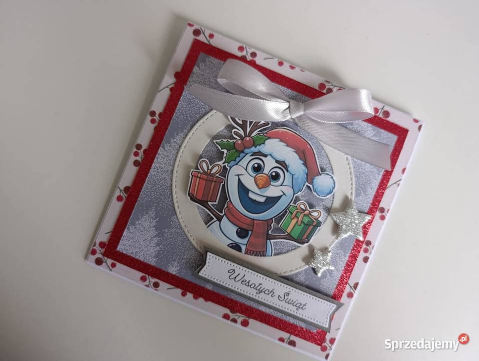 Kartka Świąteczna Boże narodzenie ręcznie