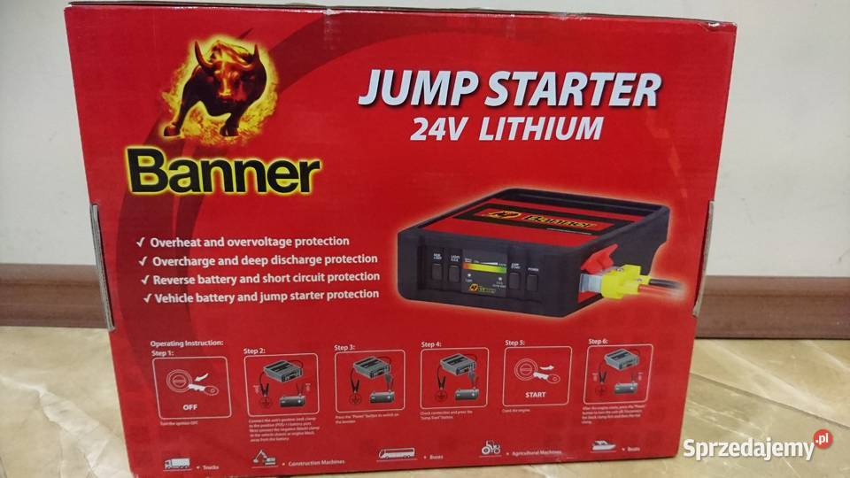 Urządzenie rozruchowe 24V Banner jump starter lithium