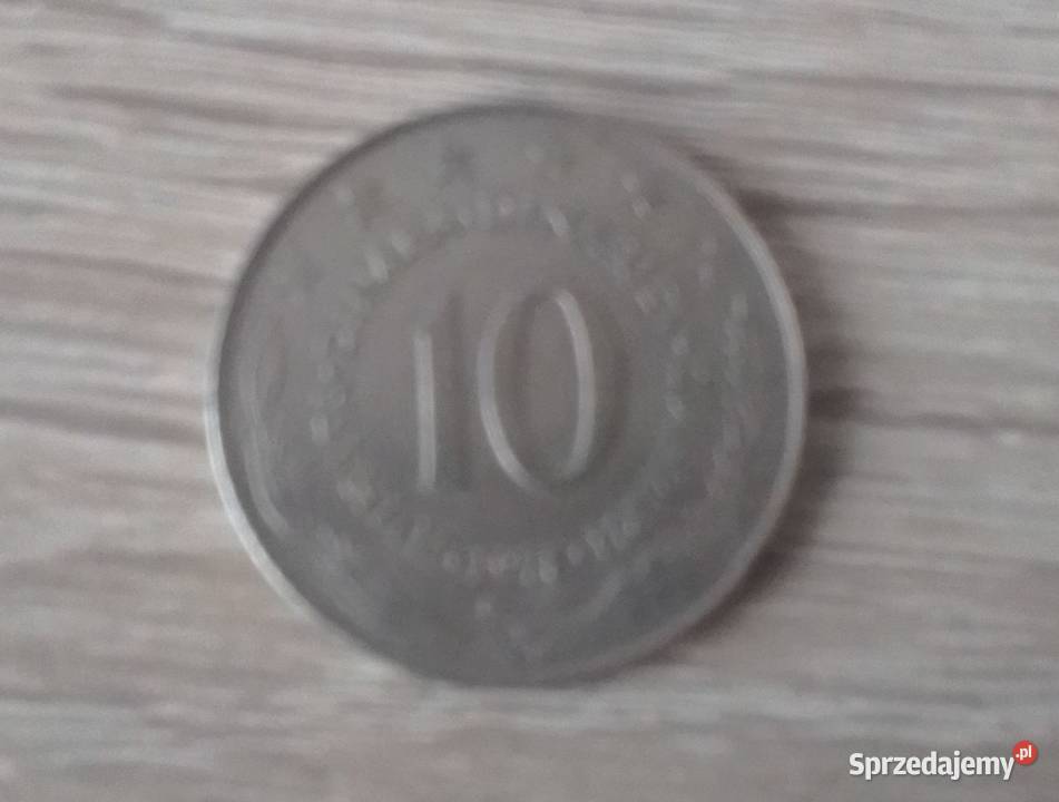 Moneta Jugosławia 10 dinara 1978r Skrobów-Kolonia