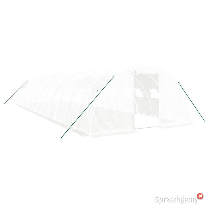 Szklarnia ze stalową ramą biała 48 m 12x4x2 m Warszawa sprzedam