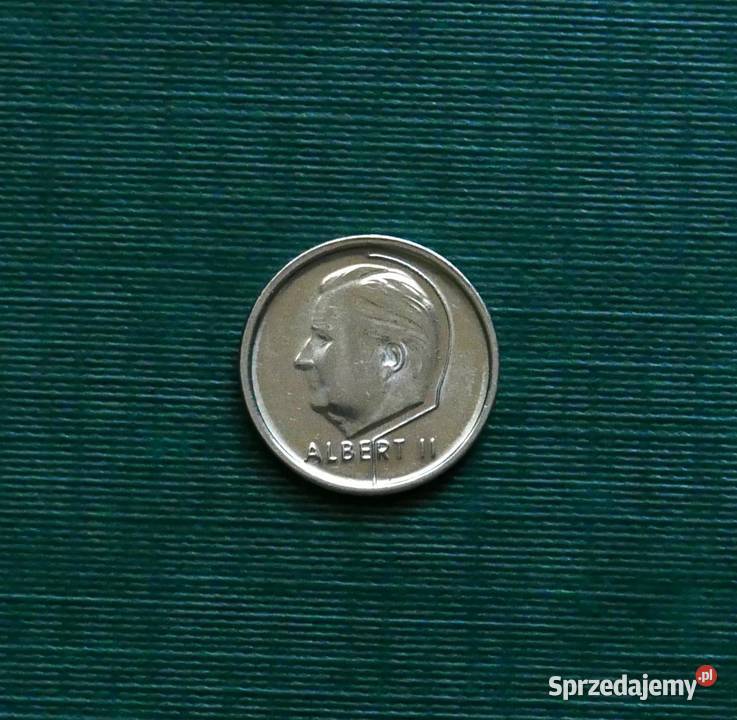 BELGIA 1 frank 1995r Napis francusku BELGIQUE śląskie Gliwice