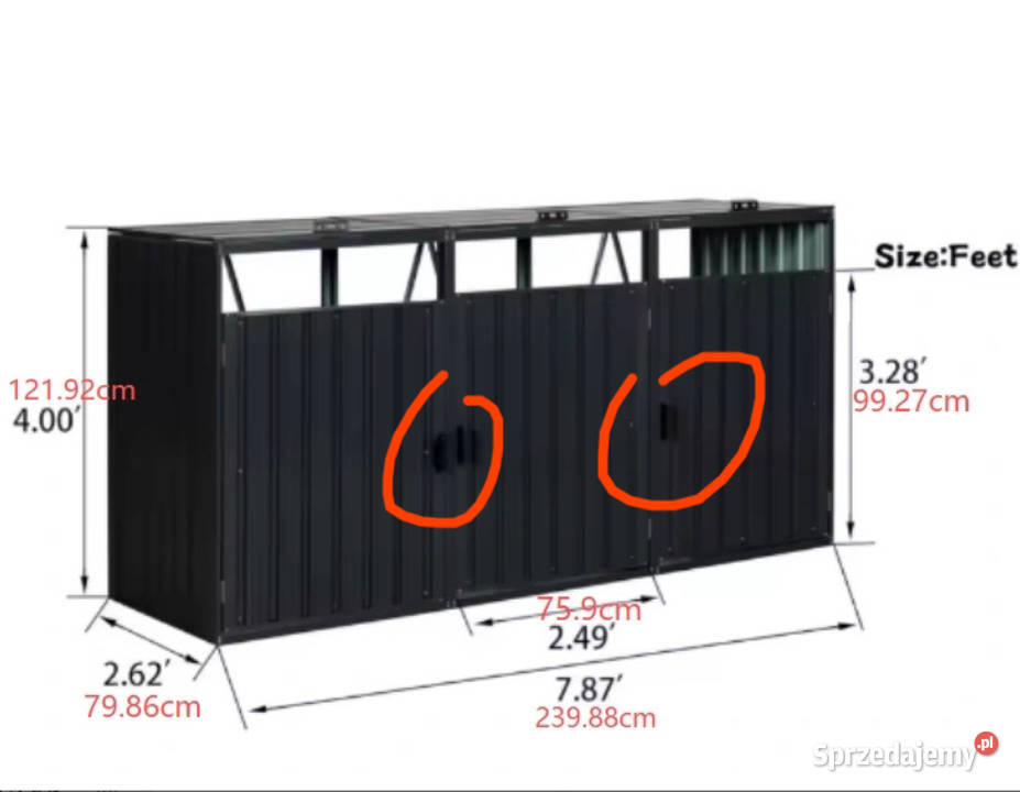 obudowa koszy na śmieci ogród estetyczny małopolskie Bosutów