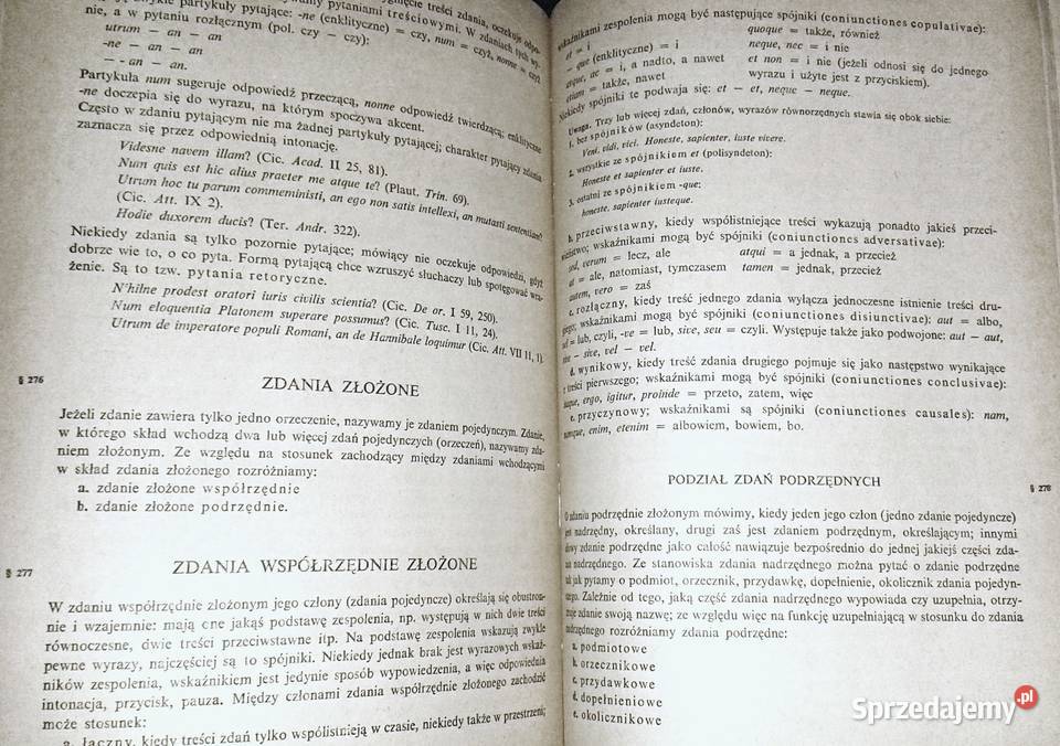 Gramatyka opisowa języka łacińskiego Jan lubelskie Chełm