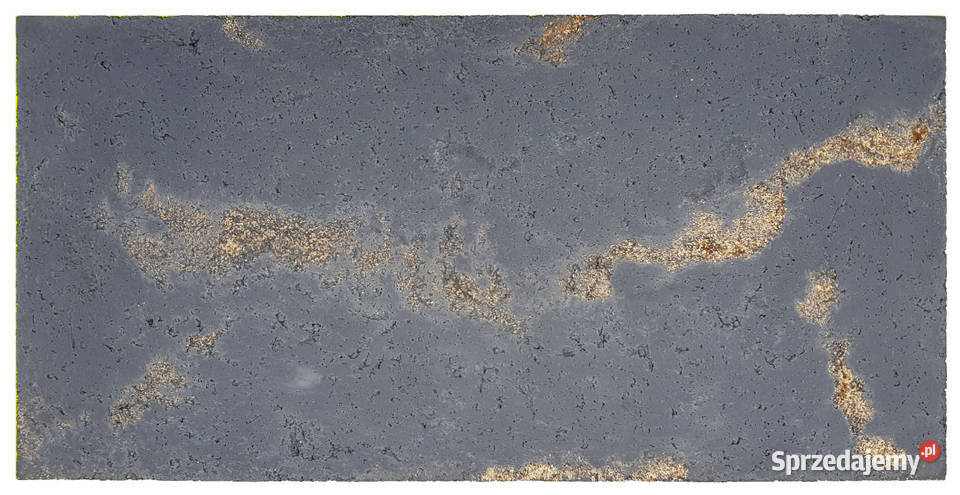 Płyta betonowa z ozdobnym kruszywem złotym 50x25