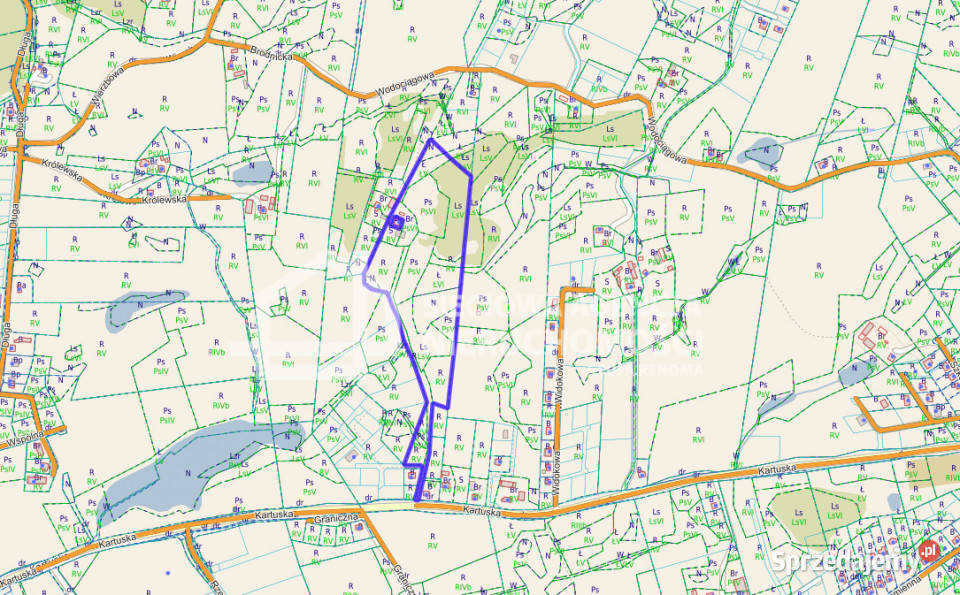 Grunt sprzedam Brodnica Górna 53227 metrów 25zł/m2