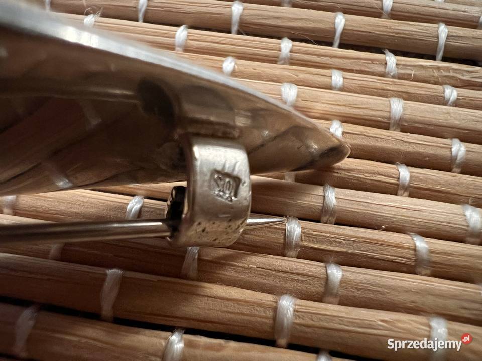 Srebrna brosza broszka muszla abalone onyks Wisiorki Warszawa sprzedam