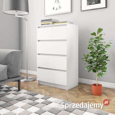 Komoda biała 60x35x985 materiał Warszawa