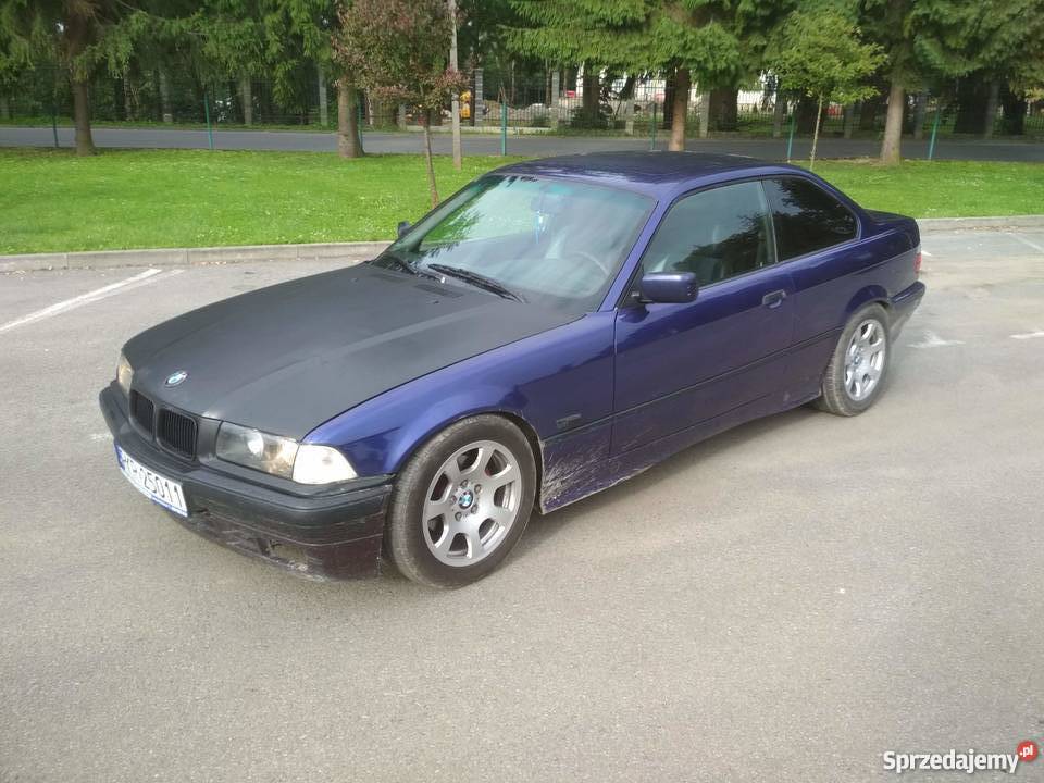 Bmw e36 swap z 20 na 25 m52 zdrowa buda lakier metallic Jedlicze