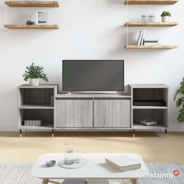 Szafka pod telewizor szary dąb sonoma 160x35x55 mazowieckie Warszawa