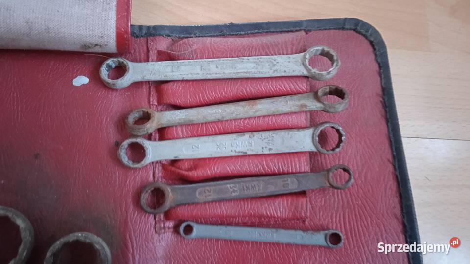 Zestaw 12 kluczy płasko oczkowych PRL RWKa Lublin
