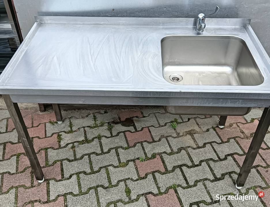 Zlew 1komorowy gastronomiczny 140x70x85 wielkopolskie Słupia Kapitulna sprzedam