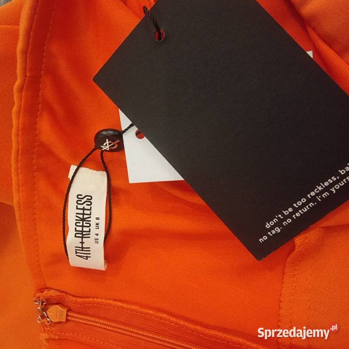 Pomarańczowy kombinezon bez ramiączek Kraków