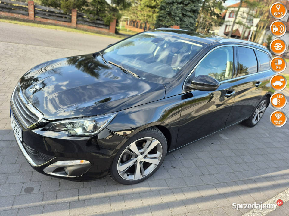 Peugeot 308 16 hdi full led kamera alcantara Rok produkcji 2014 Drelów