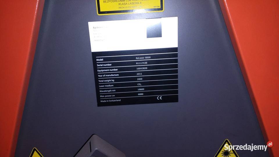 LASER BYSTRONIC BYSTAR 4020 Warszawa