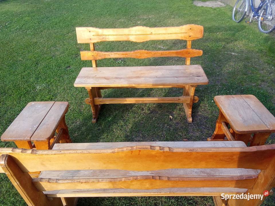 ławki drewno łódzkie Kopaniny sprzedam