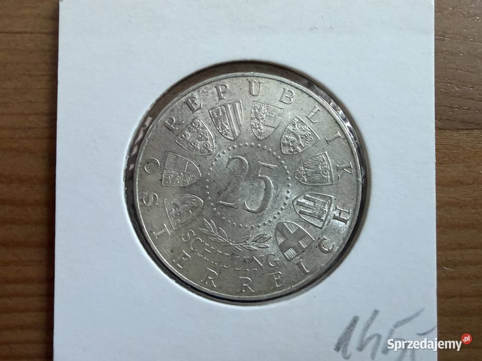 Moneta Austria 25 szylingów Ag 1957 r III Gliwice sprzedam