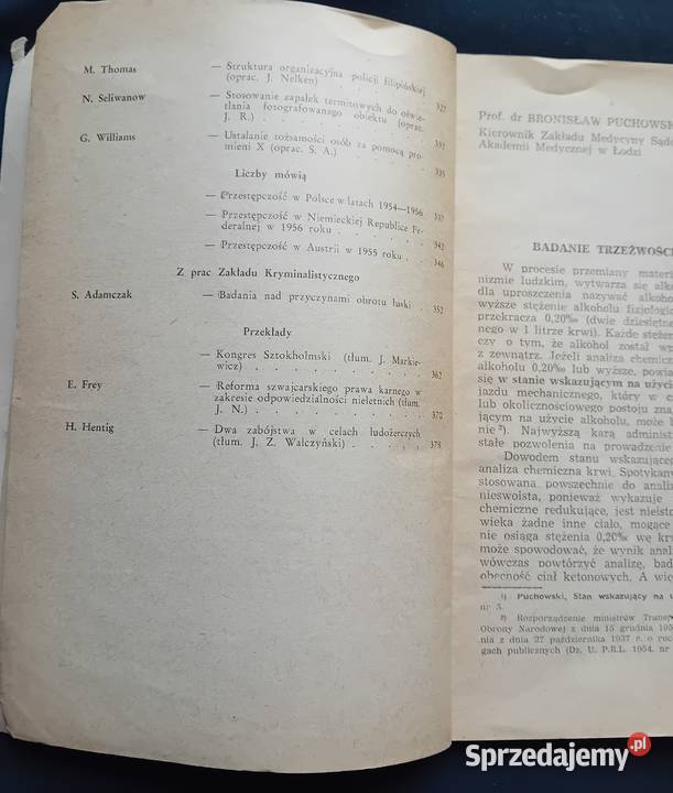 Problemy Kryminalistyki 8 111 czerwiec 1957
