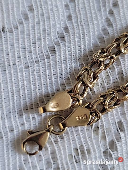 Złota bransoletka 585 mazowieckie Warszawa