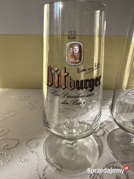 Zestaw 2 Szklanek Bitburger 03l Oryginalne śląskie