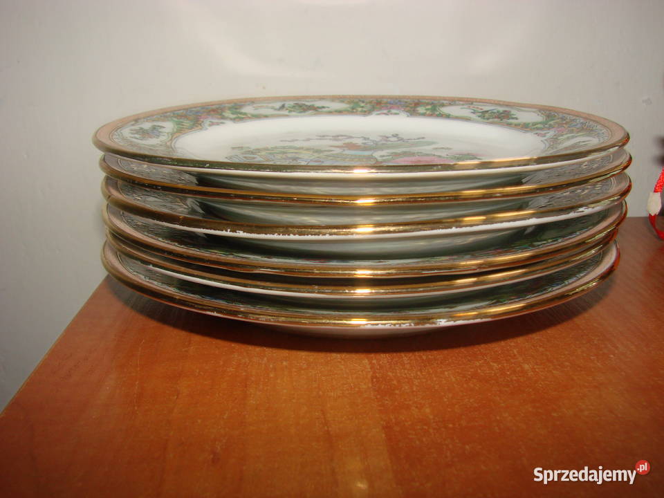 chiński porcelanowy talerz Pruszcz Gdański