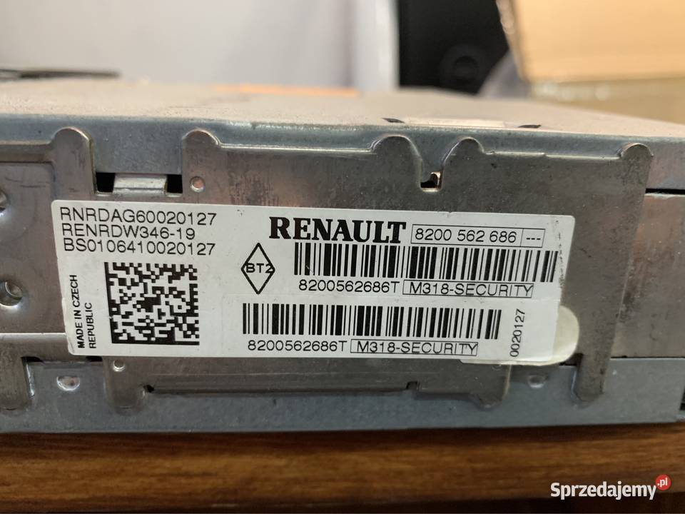 Radio CD Update List Renault Scenic Megane II osobowe Sprzęt audio fabryczny Zawiercie