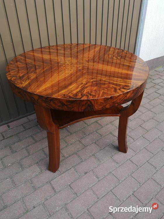 Stolik ArtDeco Orzech 94 Politura Antyk Stary Swarzędz