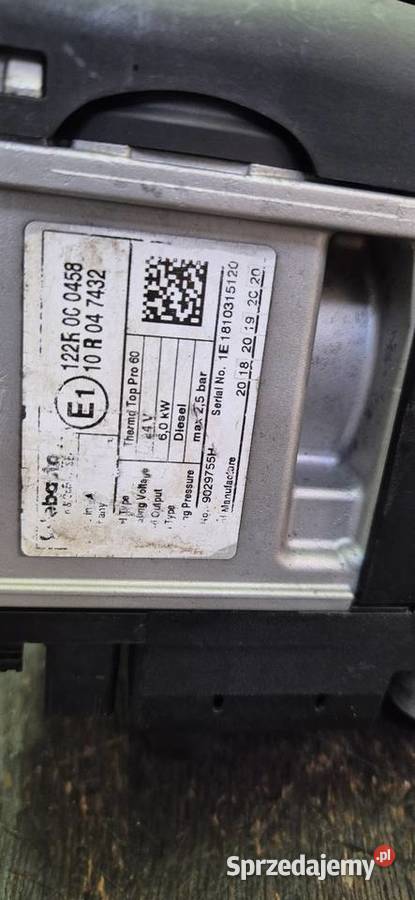 Webasto thermo top pro 60 pro60 60kw Scania igła wielkopolskie Pleszew sprzedam