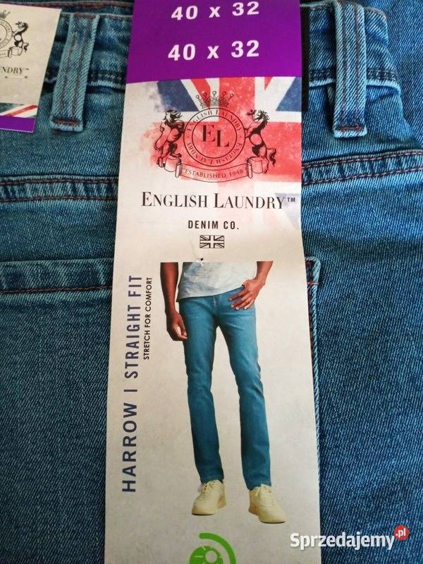 Jeansy Męskie English Laundry Harrow Straight