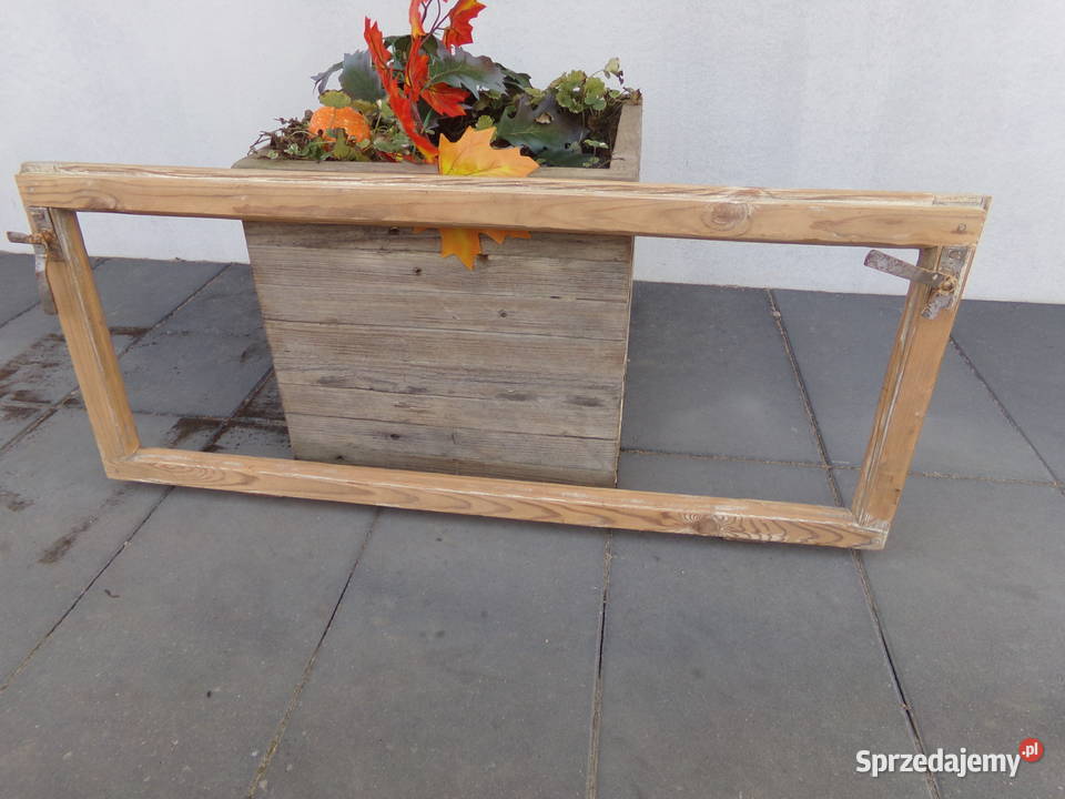 Stara rama okienna okno retro loft lustro Ełk