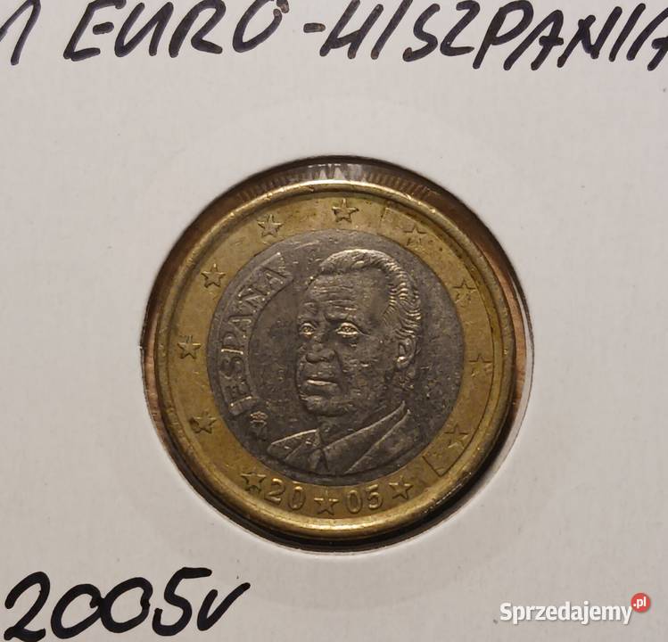 1 Euro Hiszpania 2005 r Numizmatyka Konin