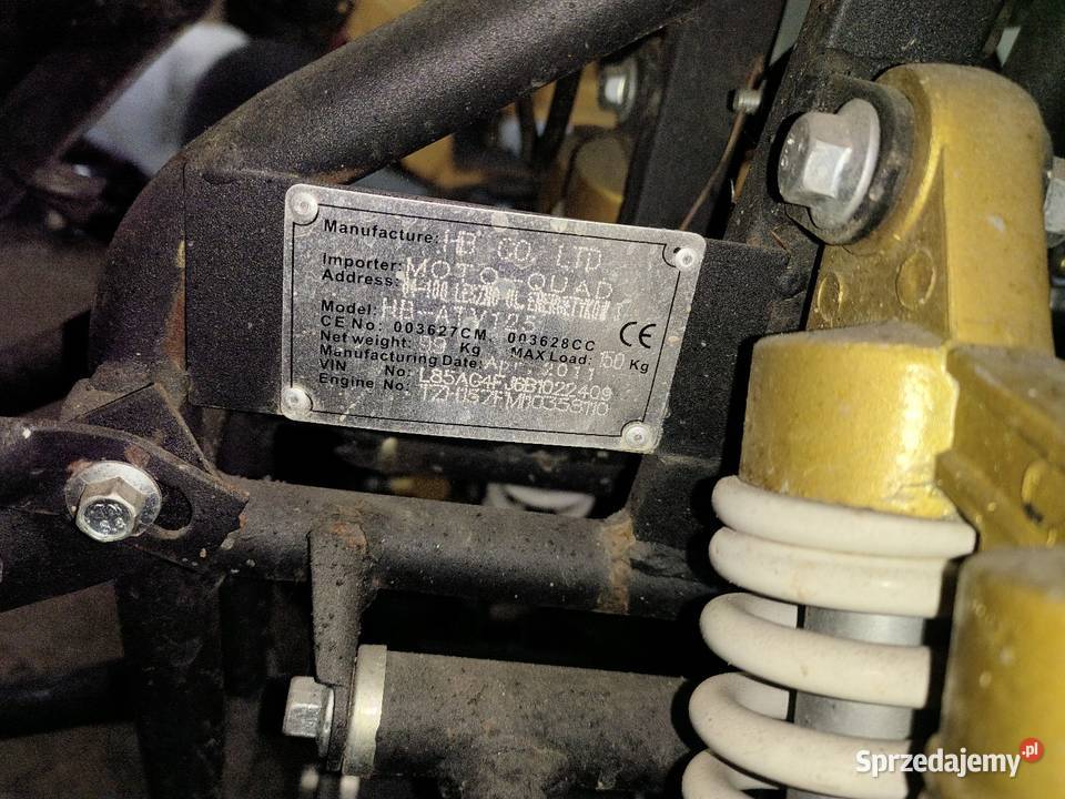 Quad 125 111km Pozostałe Lubichowo sprzedam