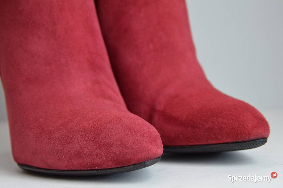 BURGUNDOWA POEZJA kozaki Via Spiga Bethany do Damskie Białystok