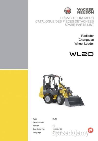 Katalog części Instrukcja obsługi Wacker Neuson