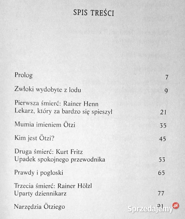 Otzi Klątwa człowieka lodu Guy Benhamou Johana Pozostałe Chełm