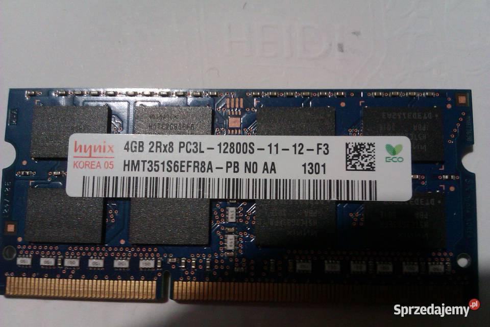 Hynix DDR3L 1600MHz CL11 4GB 2Rx8 Warszawa