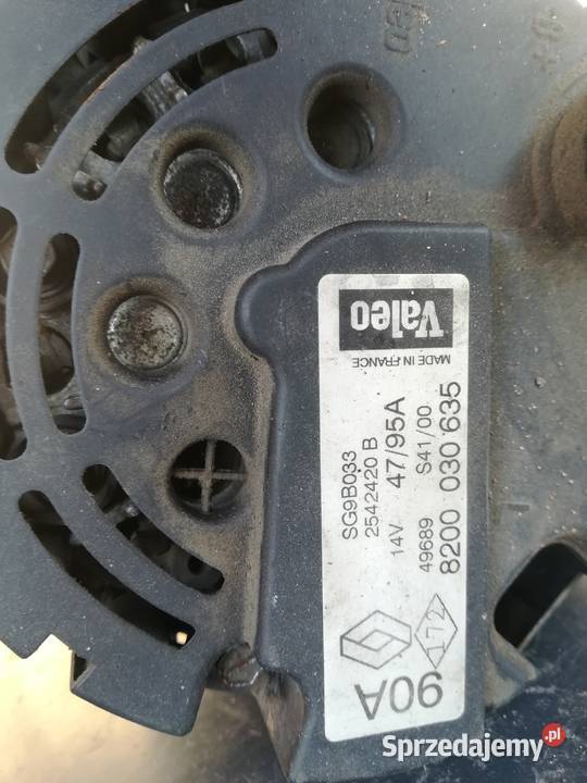 Alternator Laguna I 20 16v VALEO 90A osobowe Skotniki