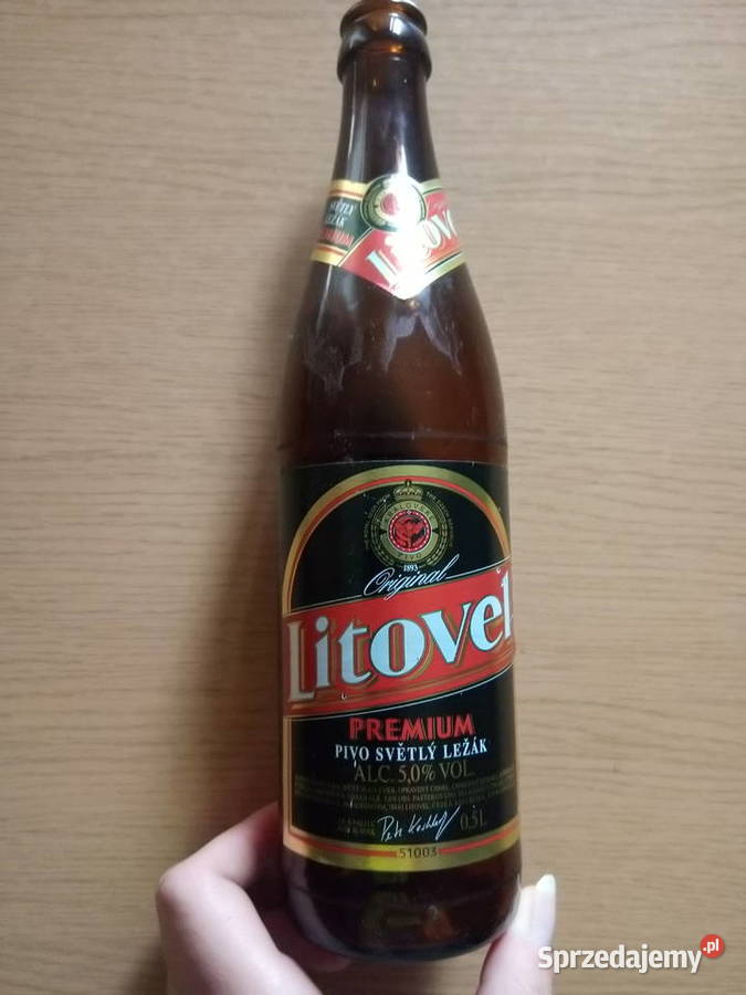 Butelka piwie Litovel ok 2005 Birofilistyka Dąbrowa Górnicza
