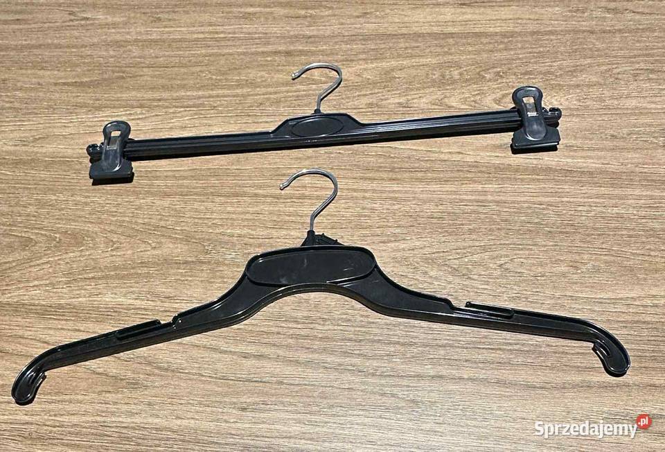 Wieszaki metalowoplastikowe na spodnie i odzież Oleśnica