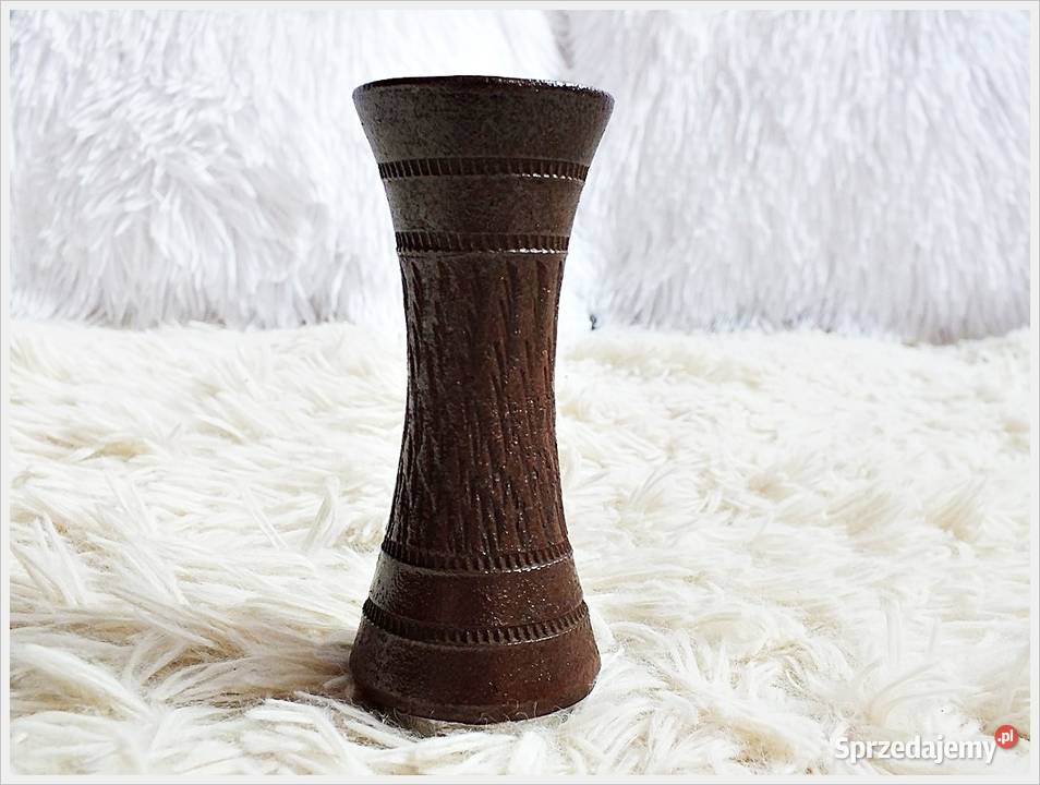 Stary świecznik wazonik ceramiczny z lat 6070 z lubuskie