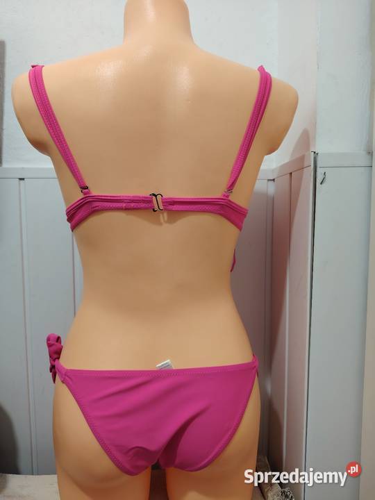 Neonowe Bikini BOHO z Frędzlami Soczysty Róż Hajnówka sprzedam
