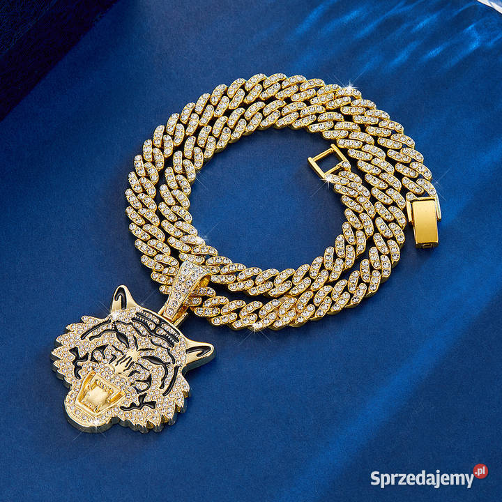 Łańcuch męski kubańskiego Miami Naszyjniki