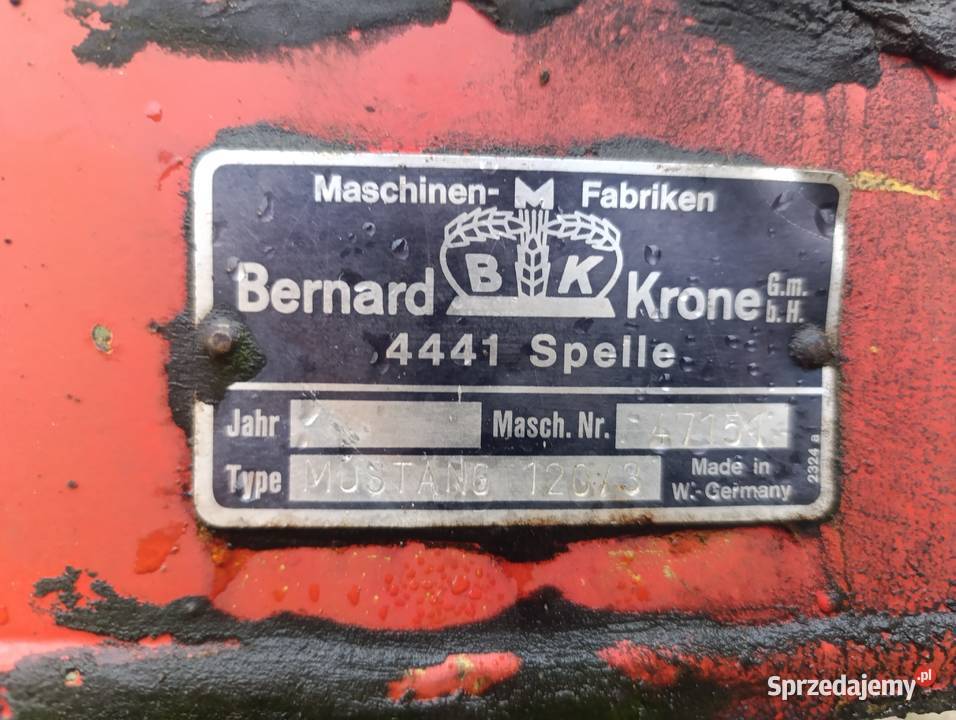 Pług 3 obrotowy Krone Mustang 1203 Trębki