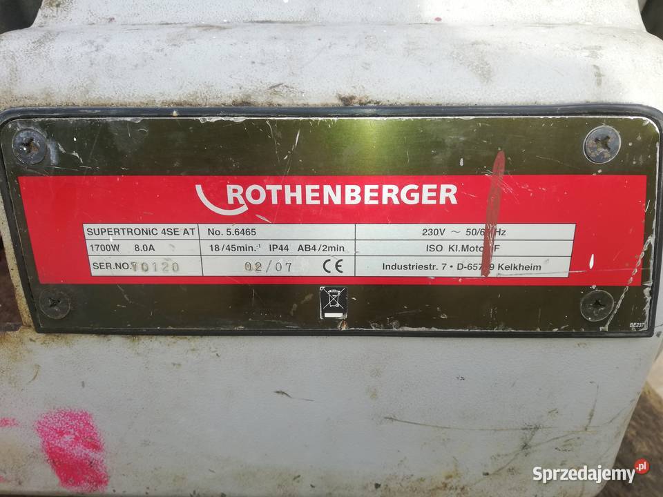Gwintownica ROTHENBERGER Supertronic 4 SE AT sprzedam