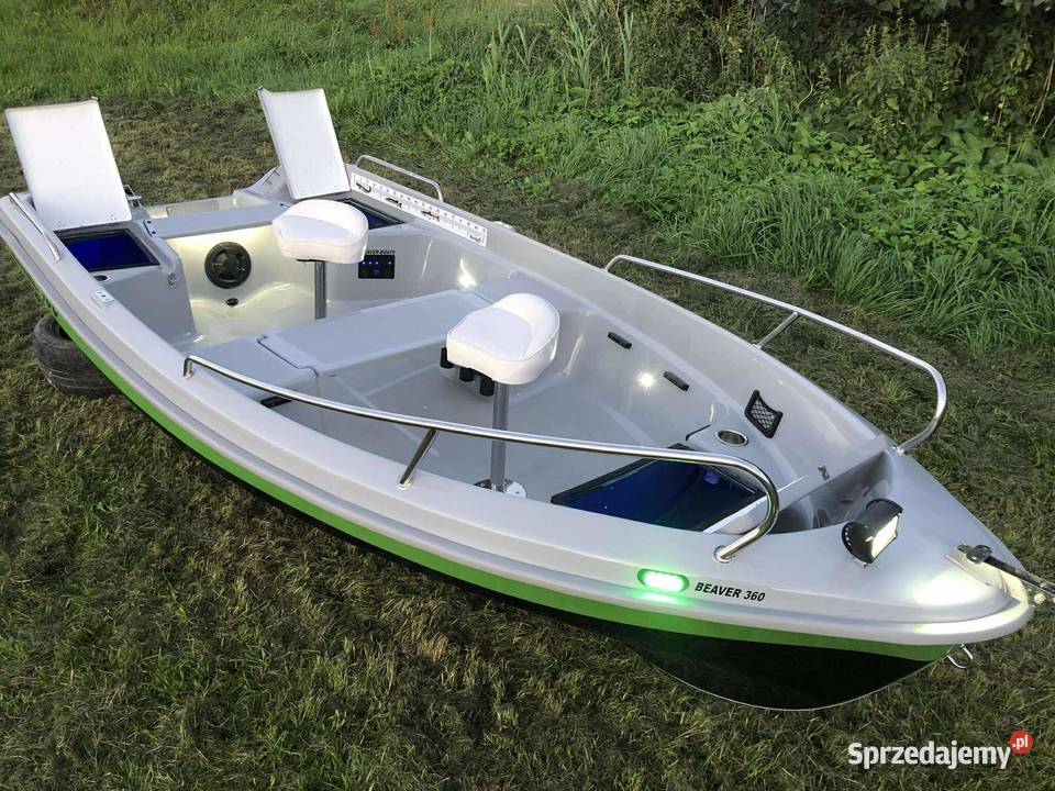 Łódka wędkarska wiosłowomotorowa BEAVER 360 Suwałki sprzedam