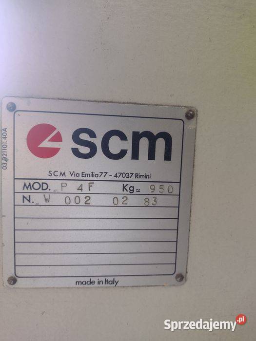 Strugarka czterostronna SCM P4F Biznes i Przemysł Parczew