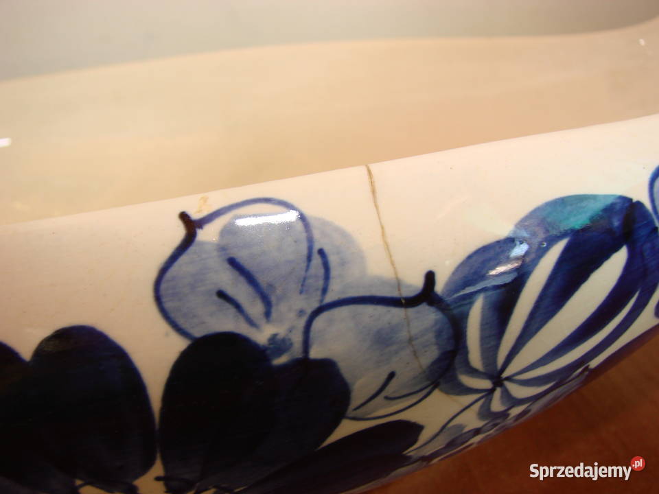 Włocławek fajansowa łódka do ikebany Pruszcz Gdański