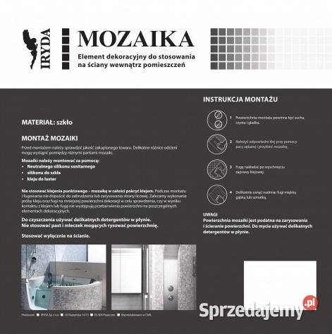 Mozaika Diamond Grey 30 x 30 Iryda Płytki ścienne Warszawa